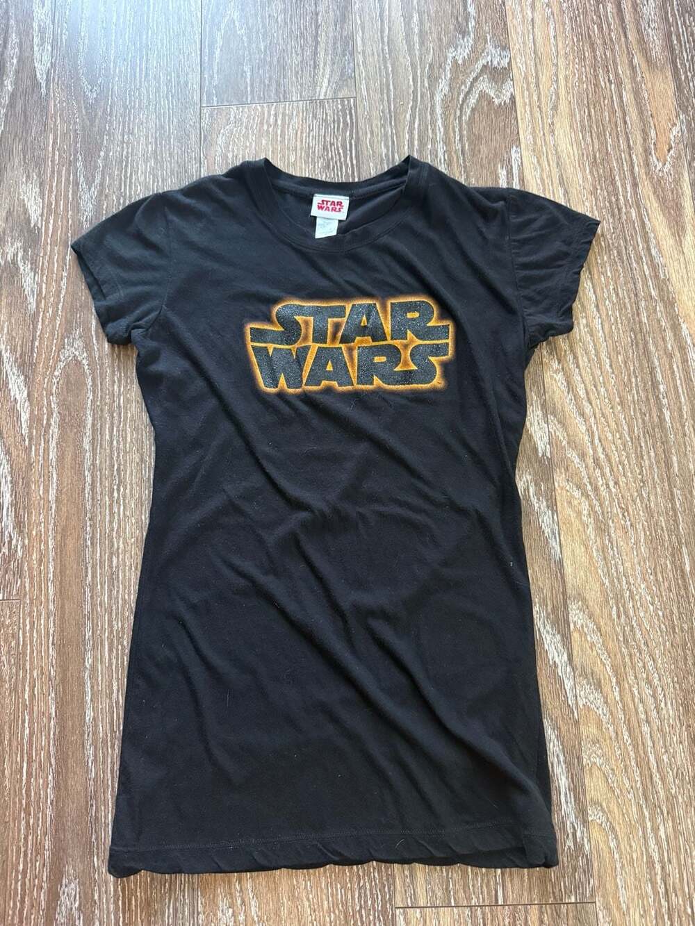 Star Wars Logo Graphic T-Shirt Size M Black